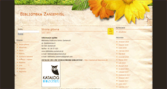 Desktop Screenshot of biblioteka.zaniemysl.pl